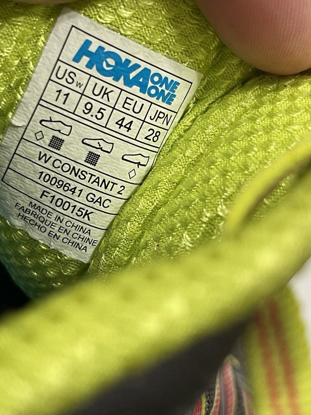 Hoka One One Constant 2 Running Shoes Womens US Size11 M Grey Acid 1009641 - Picture 8 of 9